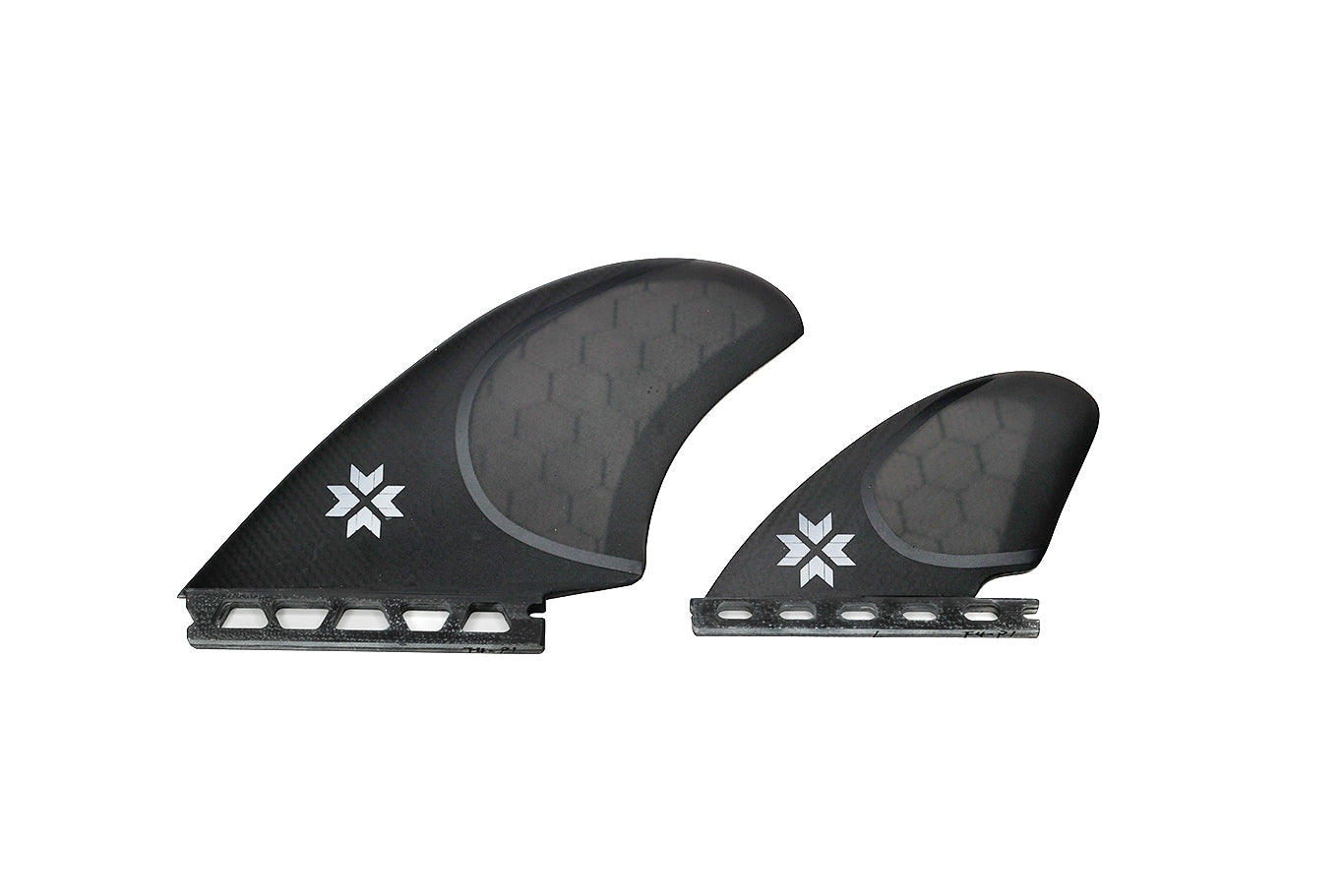 RAKED OUT QUAD FINS (CARBON-HEXCORE) FUTURES COMPATIBLE