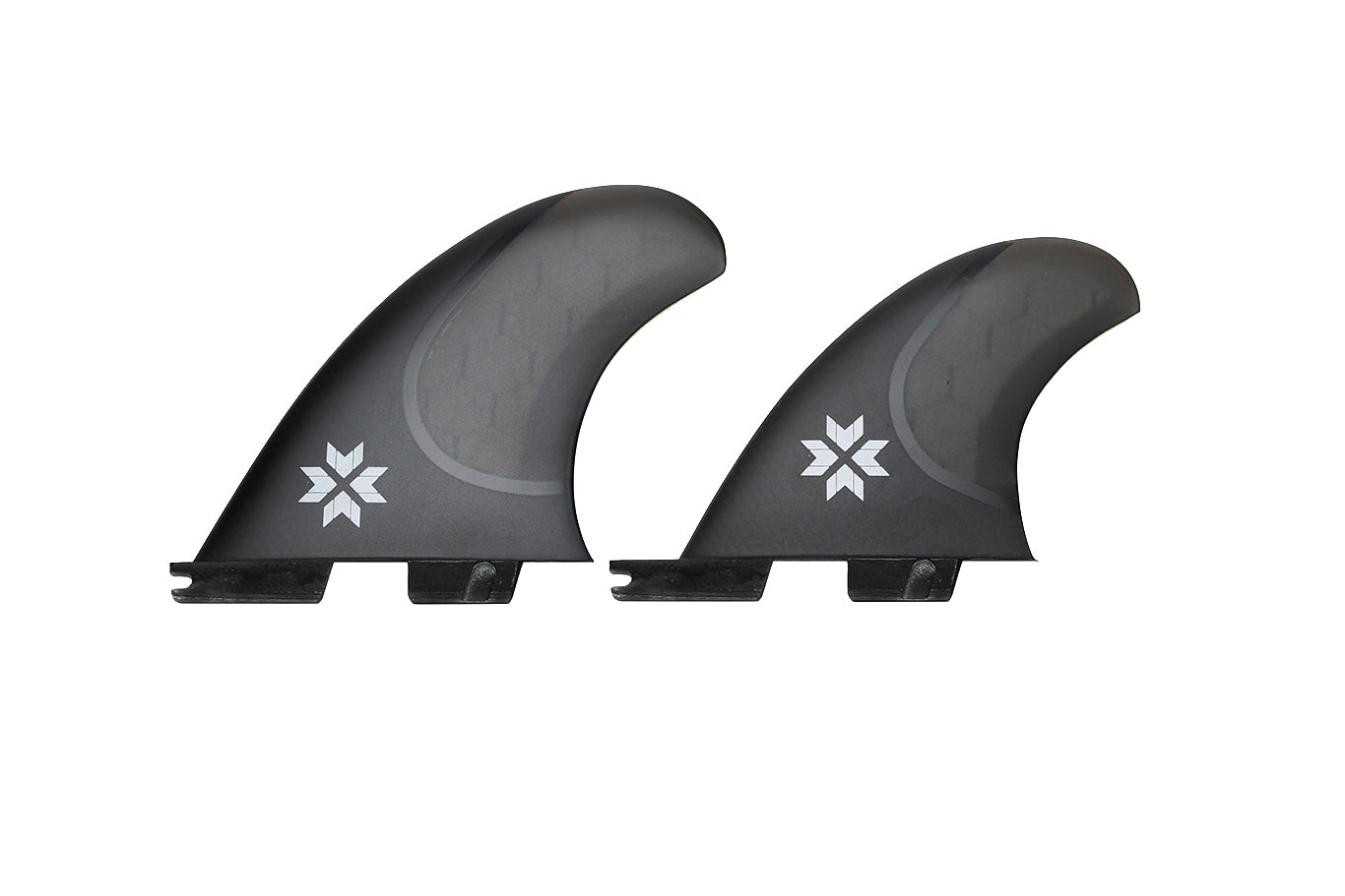 SHORTBOARD QUAD FINS (CARBON-HEXCORE) FCS2 COMPATIBLE